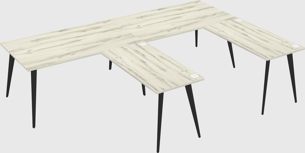 Modern l-shaped office desk