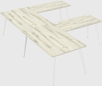 Modern l-shaped office desk