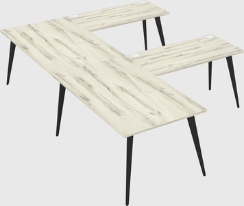 Modern l-shaped office desk