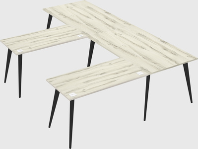 Modern l-shaped office desk
