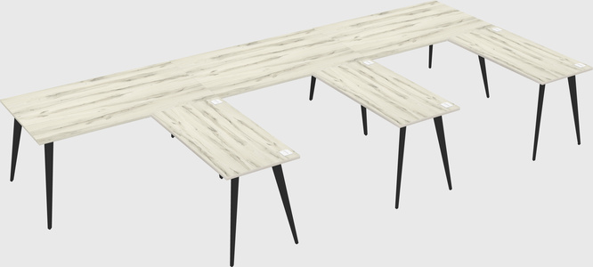 Modern l-shaped office desk