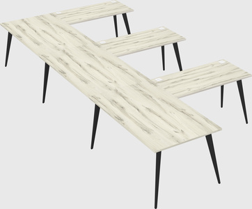 Modern l-shaped office desk