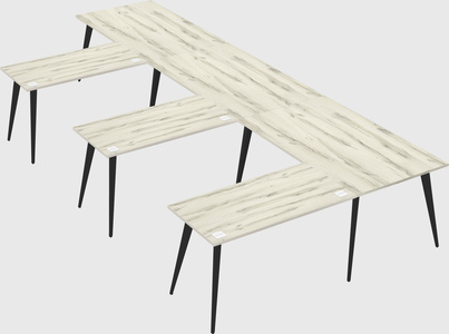 Modern l-shaped office desk