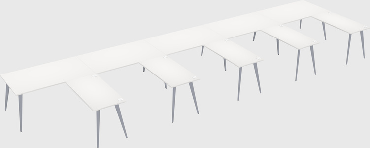 Modern l-shaped office desk