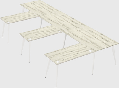 Modern l-shaped office desk