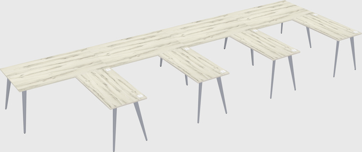 Modern l-shaped office desk