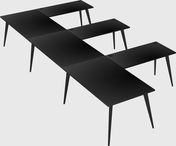 Modern l-shaped office desk