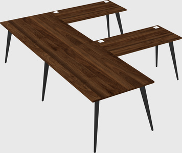 Modern l-shaped office desk