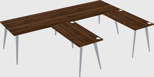 Modern l-shaped office desk