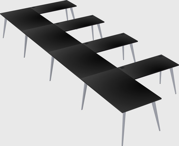 Modern l-shaped office desk