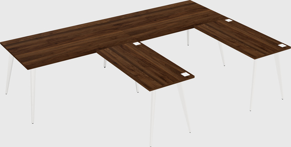 Modern l-shaped office desk