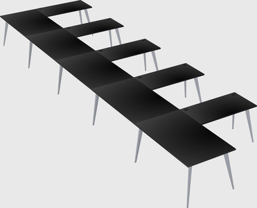 Modern l-shaped office desk