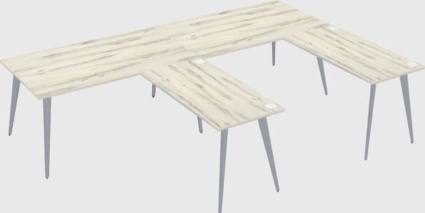 Modern l-shaped office desk