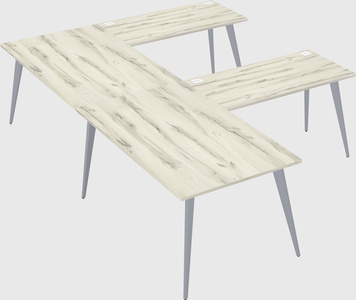 Modern l-shaped office desk