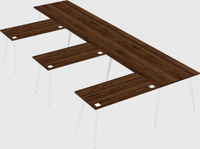 Modern l-shaped office desk