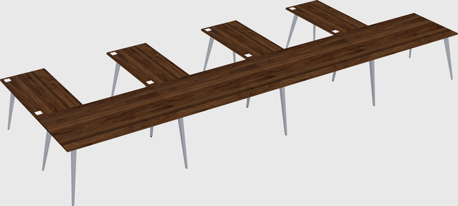 Modern l-shaped office desk