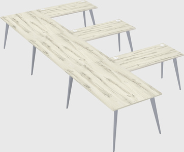 Modern l-shaped office desk