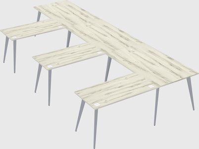Modern l-shaped office desk