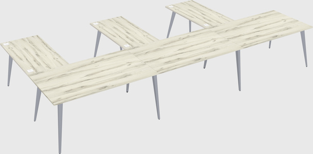 Modern l-shaped office desk