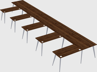 Modern l-shaped office desk