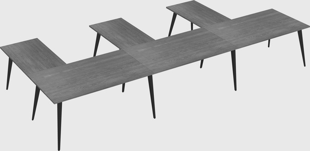 Modern l-shaped office desk
