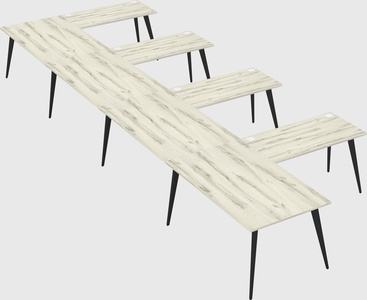 Modern l-shaped office desk