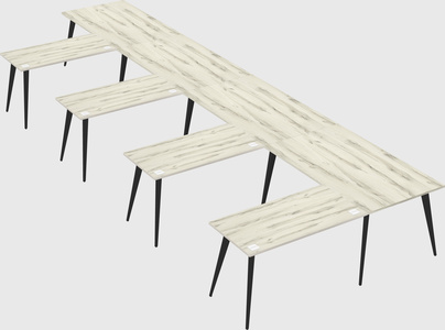 Modern l-shaped office desk