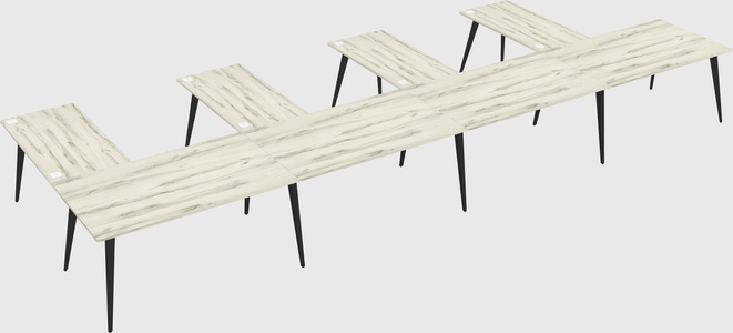 Modern l-shaped office desk