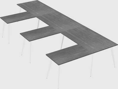 Modern l-shaped office desk
