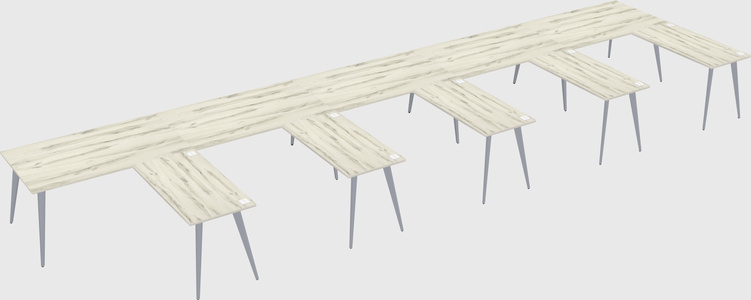 Modern l-shaped office desk