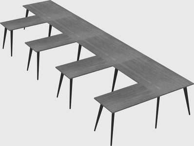 Modern l-shaped office desk