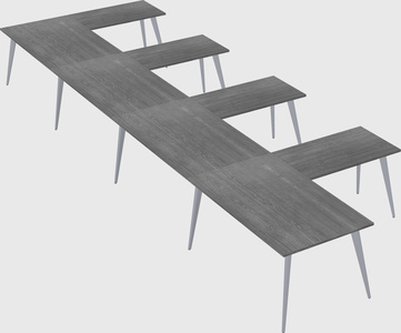 Modern l-shaped office desk