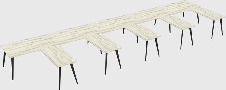 Modern l-shaped office desk