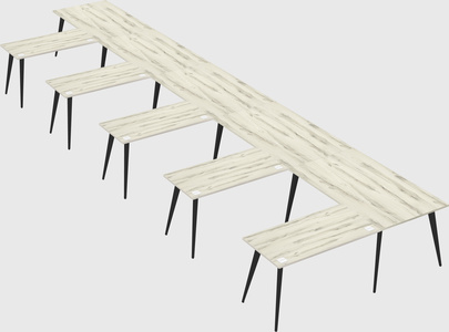 Modern l-shaped office desk