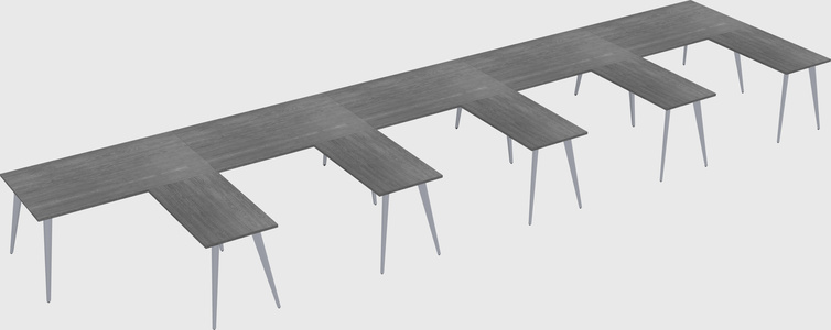 Modern l-shaped office desk