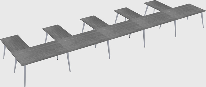 Modern l-shaped office desk