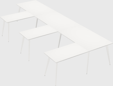 Modern l-shaped office desk