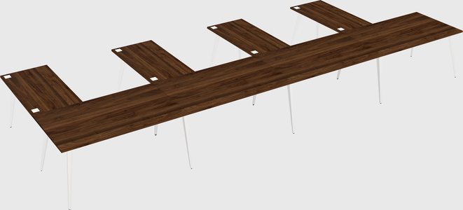 Modern l-shaped office desk