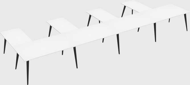 Modern l-shaped office desk