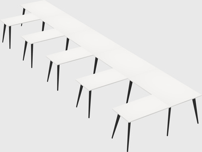 Modern l-shaped office desk