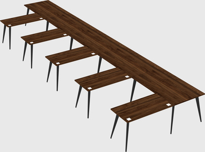 Modern l-shaped office desk