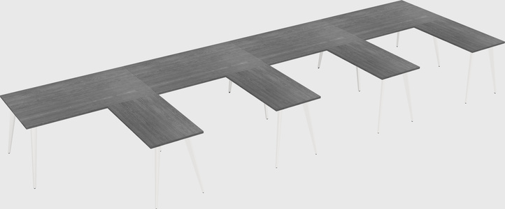 Modern l-shaped office desk