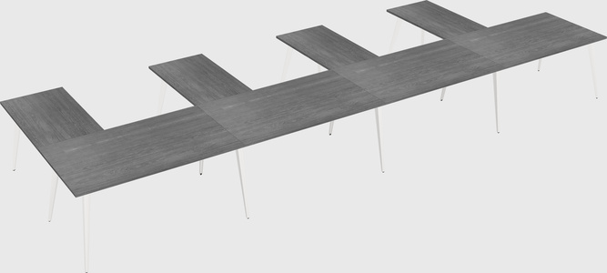 Modern l-shaped office desk