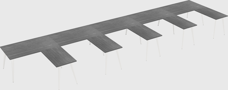 Modern l-shaped office desk