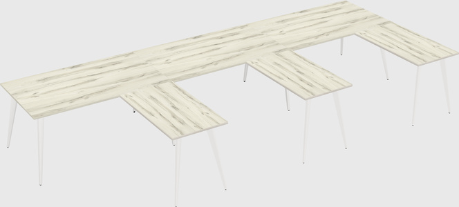 Modern l-shaped office desk