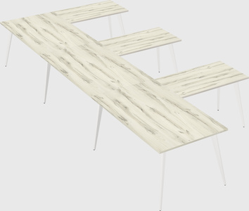 Modern l-shaped office desk