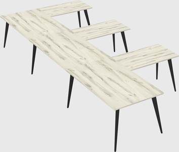 Modern l-shaped office desk