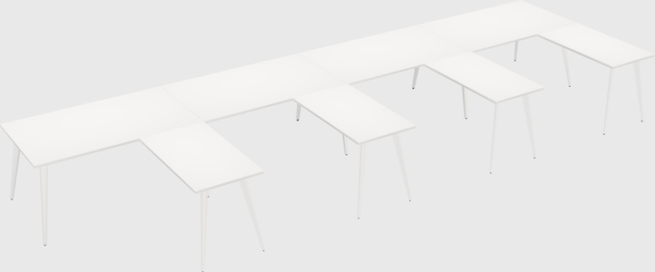 Modern l-shaped office desk