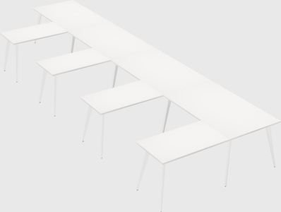 Modern l-shaped office desk