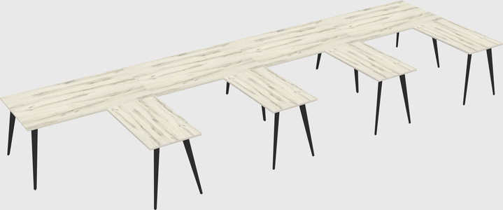 Modern l-shaped office desk